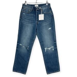 NWT Pistola Charlie High Rise Classic Straight Ankle Jean SIZE 27 x 26 Blue New